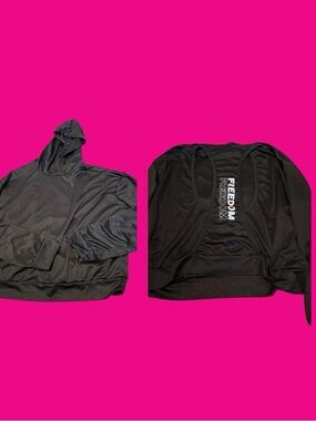 Black Hoodie with FREEDOM Back Detail